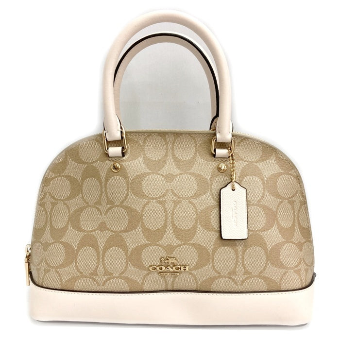 未使用　COACH コーチ F27583 シグネチャー 2WAY ハンドバッグ COACH コーチ F27583 シグネチャー 2WAY ハンドバッグ ブラウンx