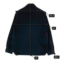 BUZZ RICKSON'S バズリクソンズ BR26081 ヘリンボーン コットンツイル 長袖ワークシャツ ブラック size15-15 1/2 瑞穂店