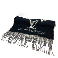 LOUIS VUITTON ルイヴィトン 401486 モノグラム柄 エシャルプ レイキャビック 大判 マフラー カシミヤ ブラック 瑞穂店