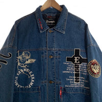 EXAMPLE エグザンプル PEACE DENIM JACKET デニム ジャケット ライトブルー Size XL 福生店