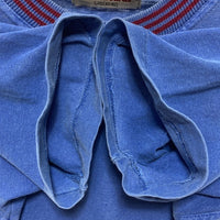 bitch skatebords ビッチ スケートボードズ 90's 首元ストライプ 胸ワンポイント Tシャツ ブルー sizeL 瑞穂店