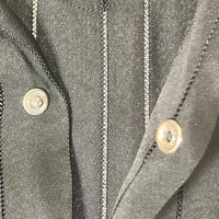 Needles ニードルス OT202 S/S Cowboy One-Up Shirt TA/CU/PE Georgette パピヨン刺繍 カウボーイ オープンカラーシャツ ブラック sizeS 瑞穂店