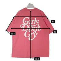Girls Don't Cry ガールズドントクライ ロゴプリント Tシャツ ピンク SizeXL 瑞穂店