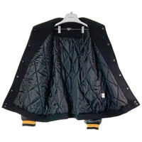 SKATE PARK スケートパーク 袖レザー ワッペンスタジャン ブラック sizeM 瑞穂店