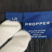 PROPPER プロッパー BDU ミリタリーシャツ ジャケット リップストップ ブラック Size L-R 福生店