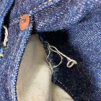 TCB JEANS ティーシービージーンズ 20's シンチバック テーパードデニムパンツ インディゴ サスペンダーボタン Size32 瑞穂店