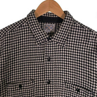 JOE McCOY ジョーマッコイ 8HOUR UNION WORK SHIRT 千鳥格子 ワークシャツ ホワイト ブラック 厚手 Size 17 福生店