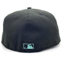 New Era ニューエラ 59FIFTY MLB シアトル・マリナーズ ベースボールキャップ ブラック ティファニーブルー Size 7 5/8 (60.6cm) 福生店