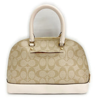 COACH コーチ F27583 シグネチャー 2WAY ハンドバッグ ブラウンxホワイト 瑞穂店