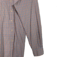 Ralph Lauren ラルフローレン YARMOUTH ボタンダウンチェックシャツ コットンピンポイントオックスフォード ホワイト オレンジ Size 15 福生店