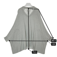 Maison Martin Margiela メゾンマルタンマルジェラ S31HA0482 ④ シルク×リネン ドルマンスリーブ Vネックセーター グレー size1 瑞穂店