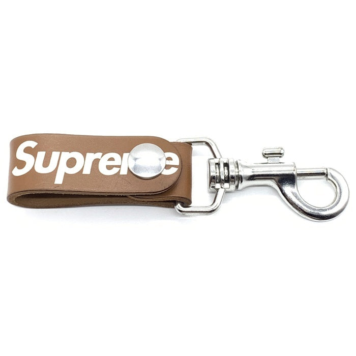 SUPREME シュプリーム 21SS Leather Key Loop レザーキーループ キーホルダー ブラウン 福生店