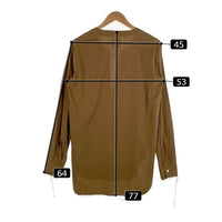 TAKAHIROMIYASHITA The Soloist タカヒロミヤシタ ザ ソロイスト Tunic Shirt チュニックシャツ ブラウン コットン シルク Size 46 福生店