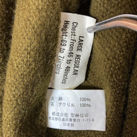 HIGH STANDARD SPORTS WEAR ハイスタンダードスポーツウェアー コットン ハーフコート ブラック sizeLARGE REGULAR※襟に毛玉あり 瑞穂店