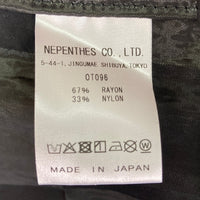 Needles ニードルズ Cabana Shirt カバナシャツ 開襟 半袖 チェッカーフラッグ ブラック OT096 Size M 瑞穂店