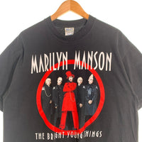 00's MARILYN MANSON マリリンマンソン THE BRIGHT YOUNG THINGS コピーライト2003 半袖 Tシャツ ブラック Size XL 福生店
