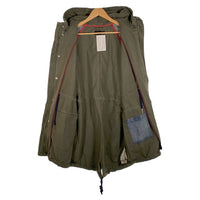 DIESEL ディーゼル 17SS D-DYNA JACKET デニム切替 モッズコート オリーブ ライトブルー Size L 福生店