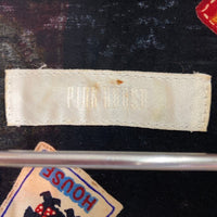 PINK HOUSE ピンクハウス プリント レーヨン 半袖シャツ ブラック size- 瑞穂店