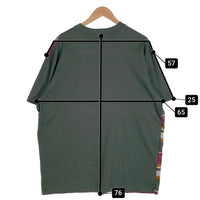 80's STUSSY ステューシー マルチボーダー ポケットTシャツ グリーン 片面 USA製 黒タグ Size L 福生店