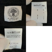 SAINT Mxxxxxx セントマイケル 22AW CLF MEN KNIT ウールニットセーター ブラック ダメージ加工 SM-A22-0000-033 Size S 福生店