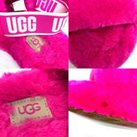 UGG アグ 1095119 フラッフ イヤー スライド ボア サンダル ピンク 24cm 瑞穂店