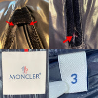 MONCLER モンクレール MAY JACKET ベロア ダウンジャケット ネイビー D20914034905 549TK Size 3 福生店
