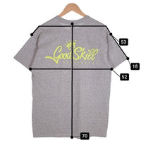 GOODENOUGH グッドイナフ GoodSkill 1周年記念 半袖 ポケT ポケット Tシャツ グレー イエロー Size L 福生店