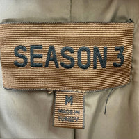 YEEZY イージー SEASON3 オーバーサイズドロングレザーコート カーキ sizeM 瑞穂店