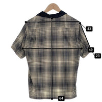 Style Eyes スタイルアイズ オープンカラー チェックシャツ 半袖 ブラック アイボリー SE35055 Size M 福生店