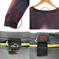 00's ORANGE COUNTY CHOPPERS オレンジカウンティチョッパーズ プリント ロングスリーブTシャツ ブラック メキシコ製 Size XXL 福生店