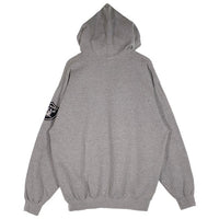 90's majestic マジェスティック RAIDERS レイダース NFL プルオーバー フーディー パーカー グレー カナダ製 Size XL 福生店