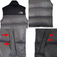 THE NORTH FACE ノースフェイス 700 Fill Nuptse Vest ヌプシ ダウンベスト ブラック グレー 韓国 Size 90 福生店