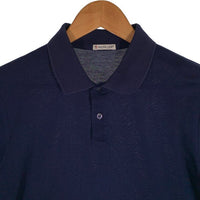 MONCLER モンクレール SHORT SLEEVE POLO SHIRT ショートスリーブ ポロシャツ ネイビー 薄手 Size M 福生店