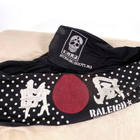 RALEIGH ラリー THE ORIGINAL GANGSTER "A.K.A. PUNK ROCK WARLORD" HAT with KAMIKAZE HEADBAND 中折れハット 神風ハチマキ ブラック Size M 福生店