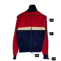80's頃 adidas アディダス トラックジャケット レッド ホワイト ネイビー Size S-M 相当 福生店
