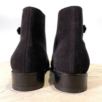 JOHN LOBB ジョンロブ WILLOW SUEDE WOMEN モンクストラップ スウェードブーツ ブラック Size 4E (22.5cm) 福生店
