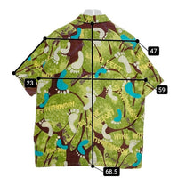 SUN SURF サンサーフ SS31201 足跡総柄 コットン 半袖アロハシャツ ライムグリーン sizeM 瑞穂店