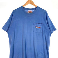 90's Marlboro マルボロ UNLIMITED コヨーテ バックプリント ポケットTシャツ ライトブルー USA製 Size F 福生店