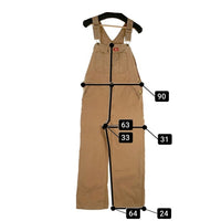 Dickies ディッキーズ ダック地 オーバーオール ブラウン Size 32×32 福生店