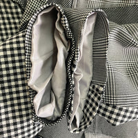 COMME des GARCONS HOMME コムデギャルソンオム HF-J040 AD2010 クレイジーチェックパターン 4つボタン テーラードジャケット ブラック sizeM 瑞穂店