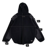 90's NIKE ACG ナイキ エーシージー THARMAL LAYER 2 プルオーバー ボアフリースパーカー バラクラバ リップストップ切替 ブラック USA製 H98R0B Size L 福生店