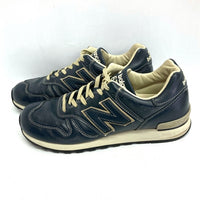 New Balance ニューバランス M670NVY イングランド製 レザー スニーカー ネイビー sizeUS7 瑞穂店