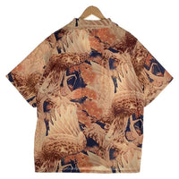 SAPEur サプール 大鷹 半袖 アロハシャツ ブラウン A0023-364 Size L 福生店