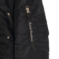 Acne Studios アクネステュディオズ 18SS MA-1 ナイロンフライトジャケット ボンバー ブラック MAKIO PSS18 22L176- Size 46 福生店