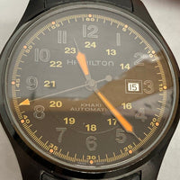 HAMILTON ハミルトン H706850 カーキ フィールド デイト 裏スケ 自動巻き ブラック 瑞穂店