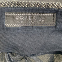 PRADA プラダ ヘリンボーン ウール スラックス グレー 厚手 Size 46 福生店