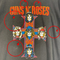 00's~ GUNS N ROSES ガンズアンドローゼズ APPETITE FOR DESTRUCTION プリントTシャツ ブラック All Sport メキシコ製 Size XL 福生店