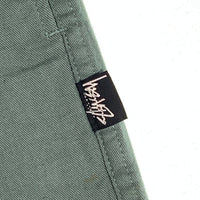 80-90's STUSSY ステューシー ビーチパンツ プレーン イージー グリーン USA製 黒タグ Size M 福生店