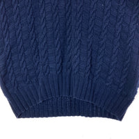 Polo Ralph Lauren ポロ ラルフローレン HAND KNIT コットン ケーブルニット セーター ネイビー sizeL 瑞穂店
