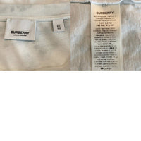 BURBERRY LONDON ENGLAND バーバリー モノグラム ロングスリーブTシャツ ホワイト 8024600 デニム色移り Size XL 福生店